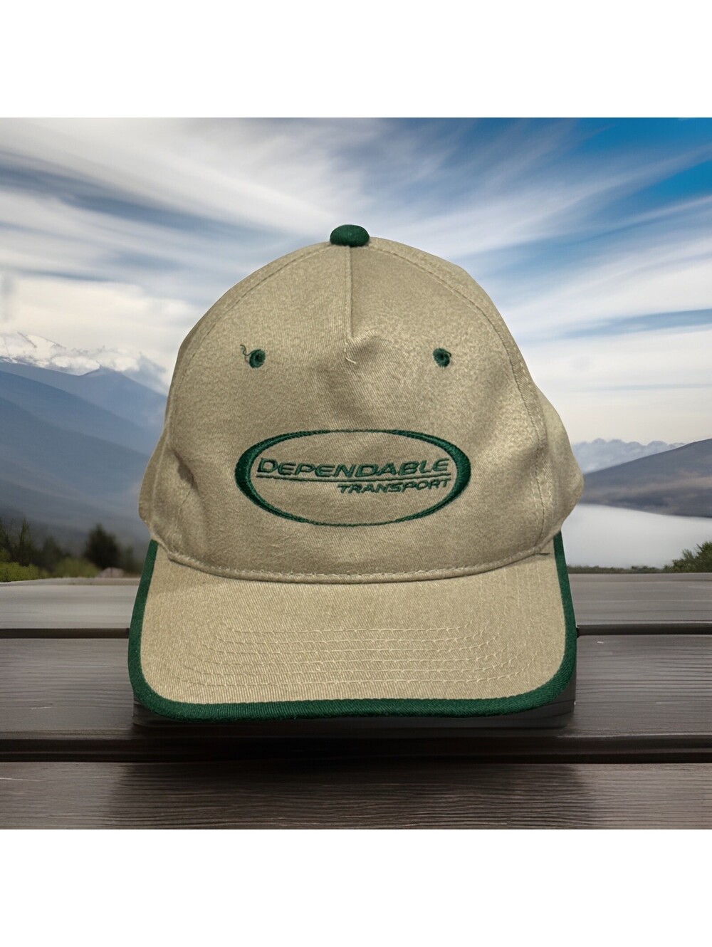 Dependable Transport Trucking Company Delivering Goods By Truck Baseball Cap